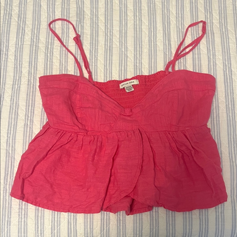 American Eagle Outfitters Pink Cropped Tank